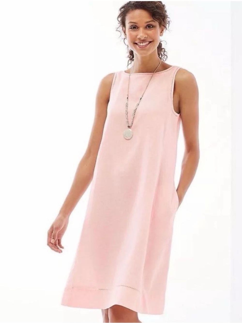 J. Jill Light Pink Sleeveless Mini Dress